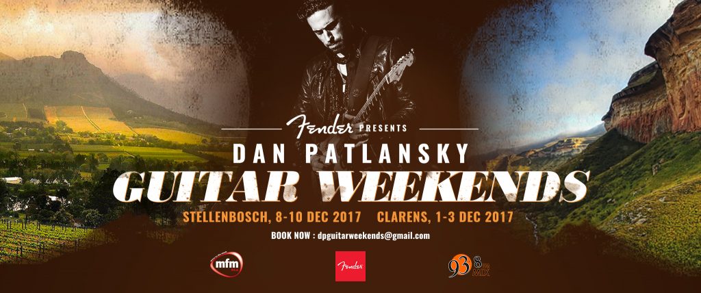 Dan Patlansky Guitar Weekends coming to Stellenbosch